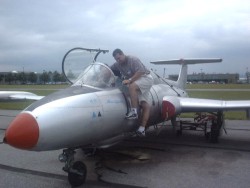 Tibor Falk et son Cessna C421 bimoteur