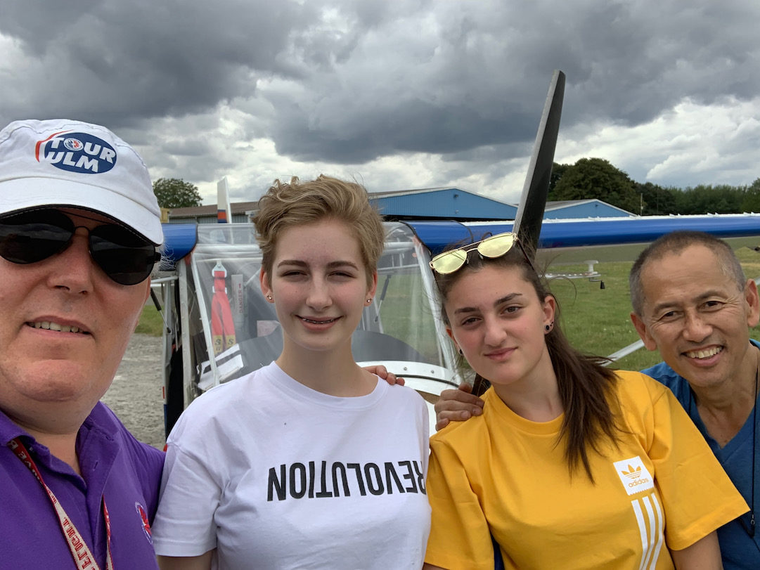 Stage ULM pour 2 filles sourdes à Coulommiers