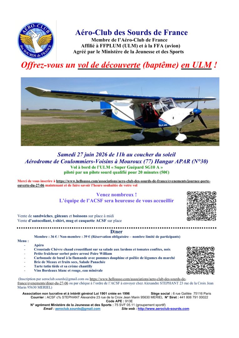 Affiche officielle — 30 ans de l'ACSF (1996-2026)